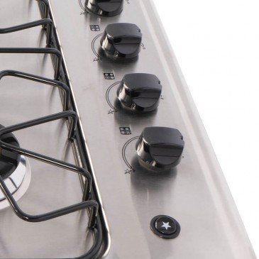 Cubierta Abba inox 4 puntos Gas Natural