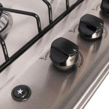 Cubierta Abba inox 4 puntos Gas Natural