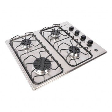 Cubierta Abba inox 4 puntos Gas Natural