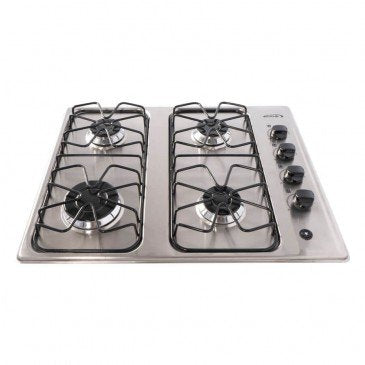 Cubierta Abba inox 4 puntos Gas Natural