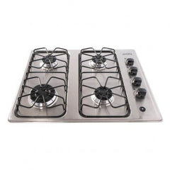 Cubierta Abba inox 4 puntos Gas Natural