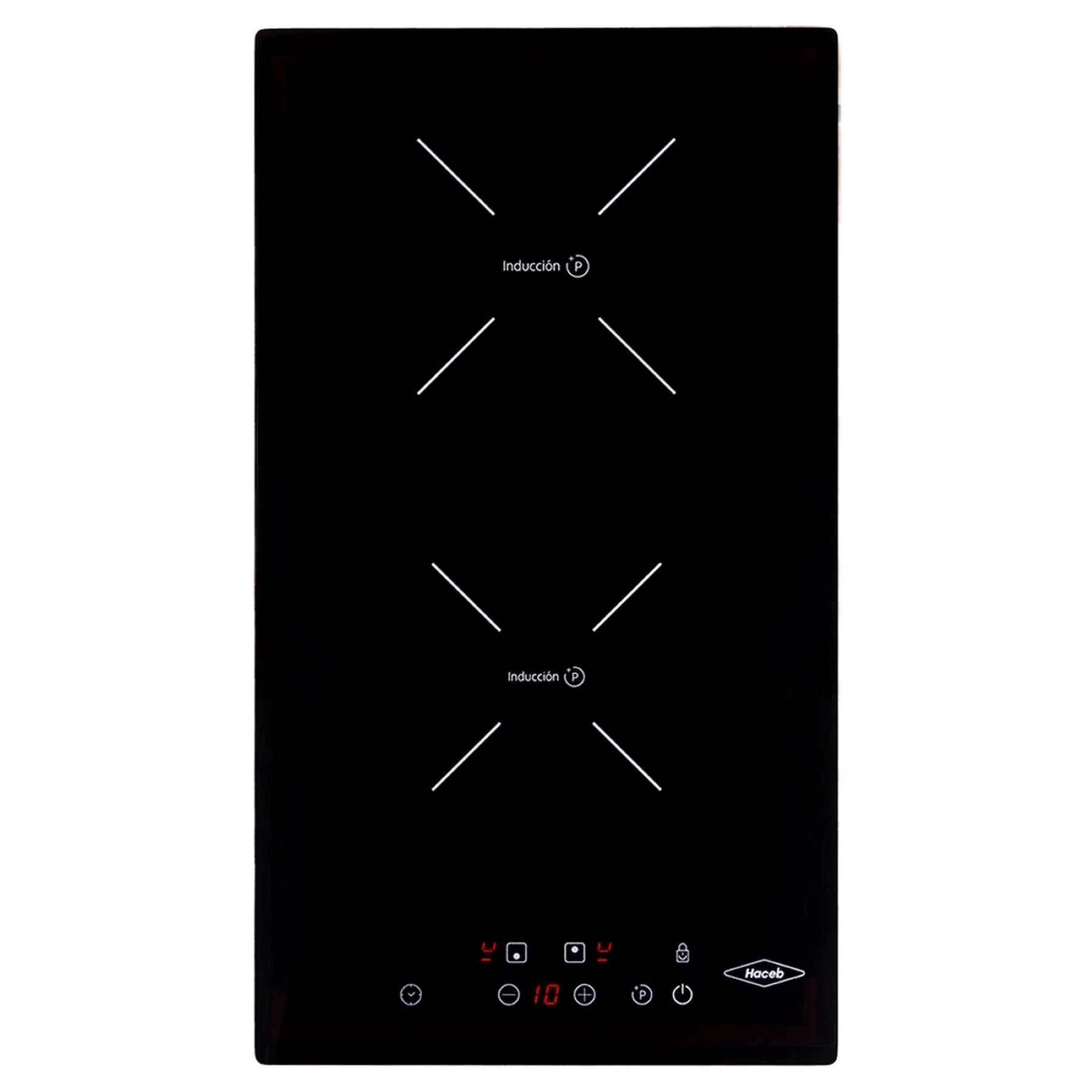 Estufa de empotrar Inducción negra 30 cm eléctrica 220V Haceb