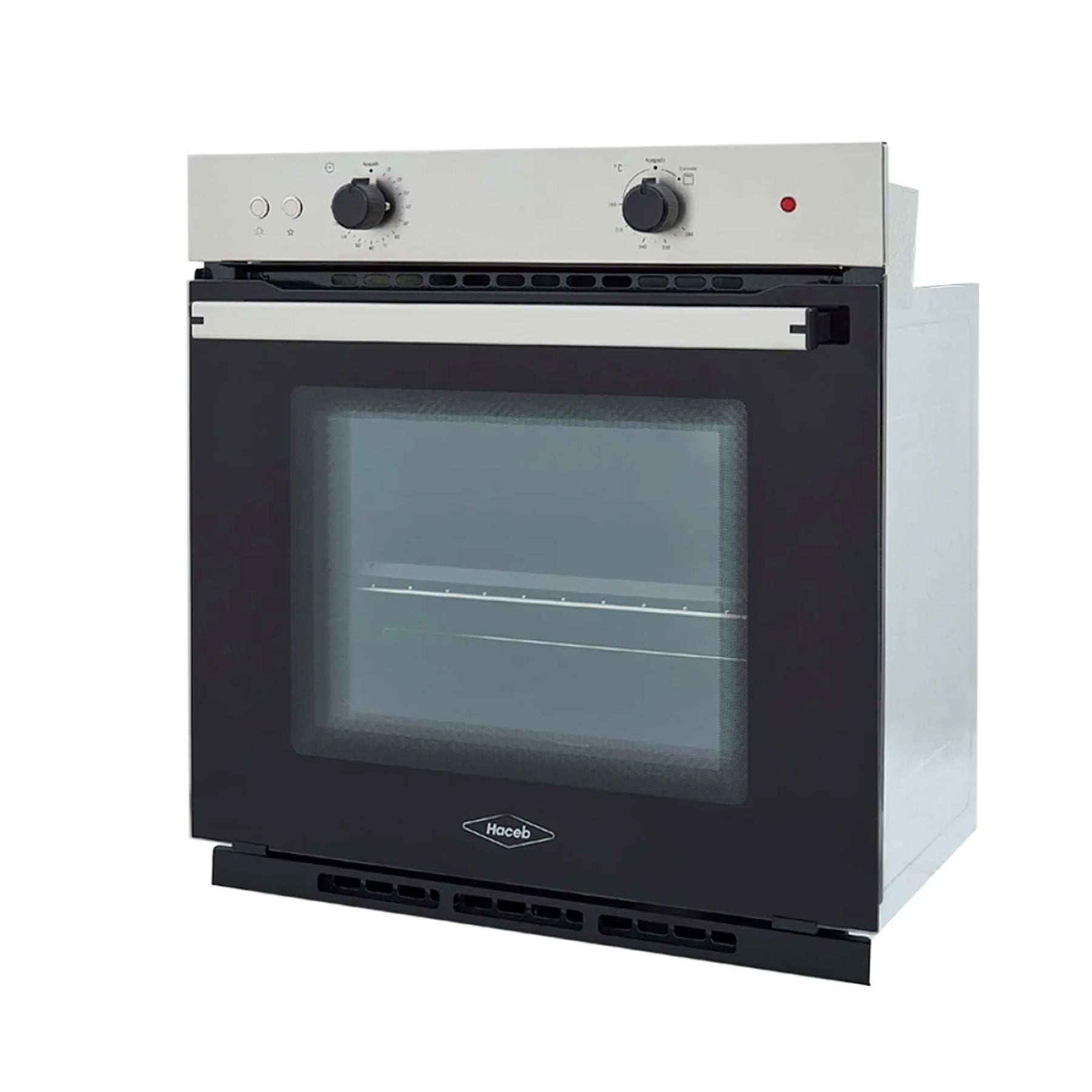 Horno mixto Tofu 60 cm Inox con vidrio negro gas natural 120V Haceb