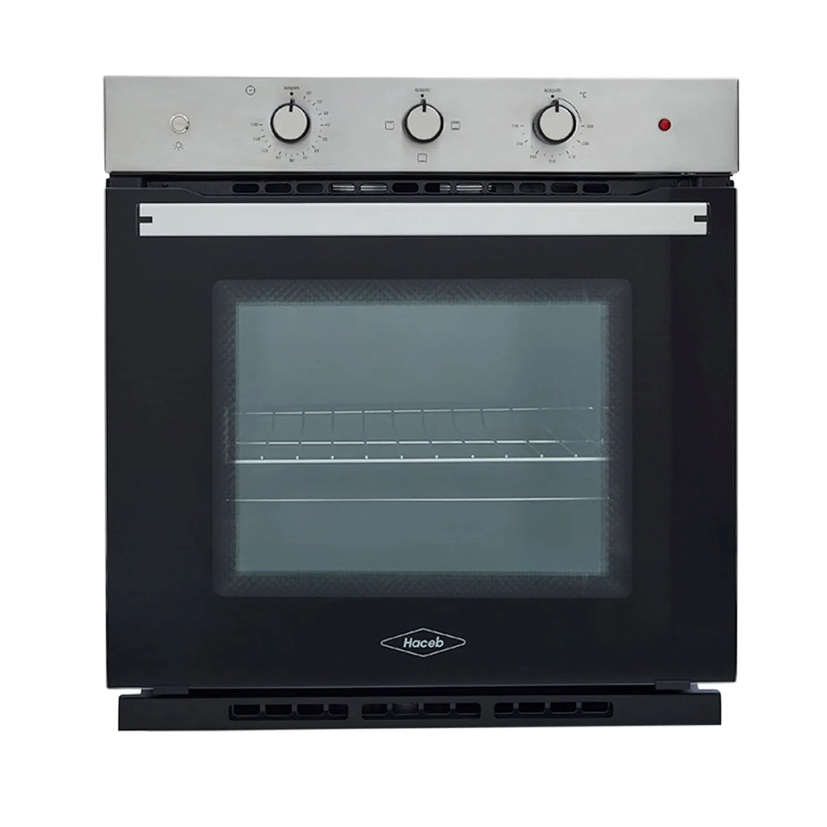 Horno eléctrico Tofu 60 cm Inox con vidrio negro 220V Haceb