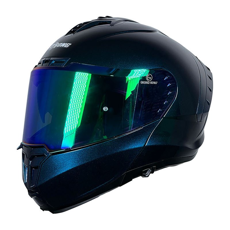 XTR-918 XTRONG FOTOCROMATICO AZUL VISOR REVO VERDE