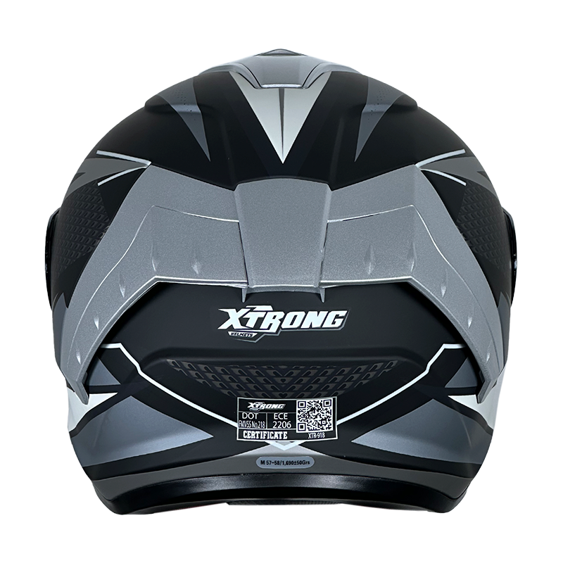 XTR-918 XTRONG  SPEARHEAD GRIS MATE VISOR COLOR