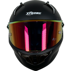 XTRONG R1 NEGRO MATE VISOR REVO-ROJO