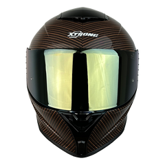 XTR-820 XTRONG BRAIDED FIBER-DORADO-BRILLO VISOR REVO