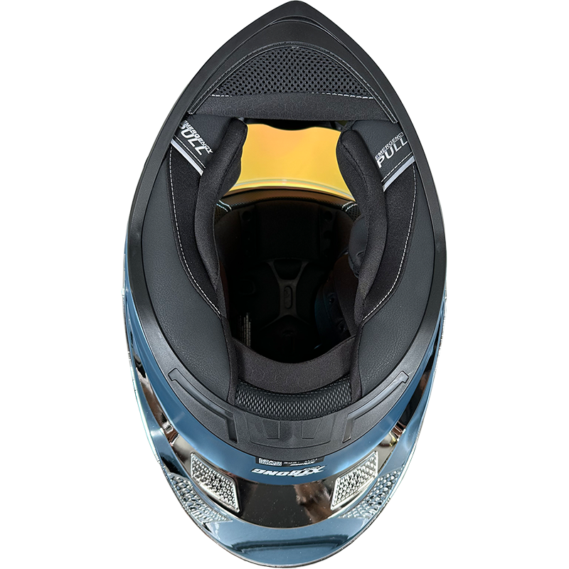 XTR-820 XTRONG  AZUL MATE VISOR REVO