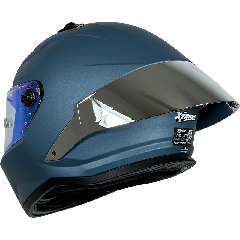 XTR-820 XTRONG  AZUL MATE VISOR REVO