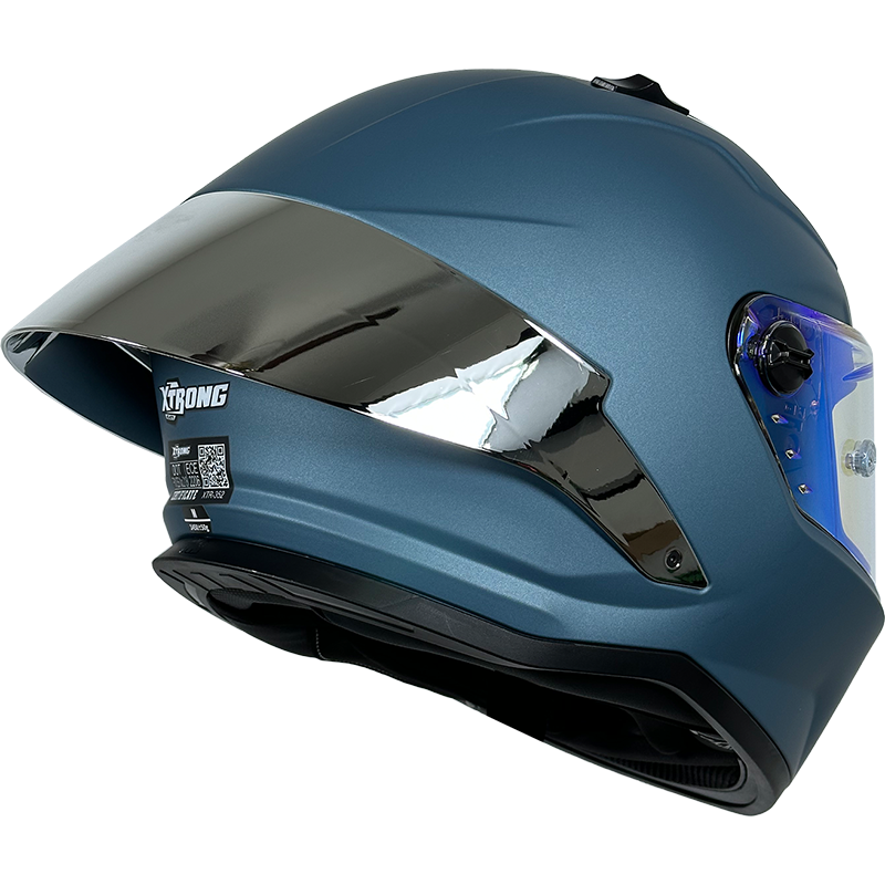 XTR-820 XTRONG  AZUL MATE VISOR REVO
