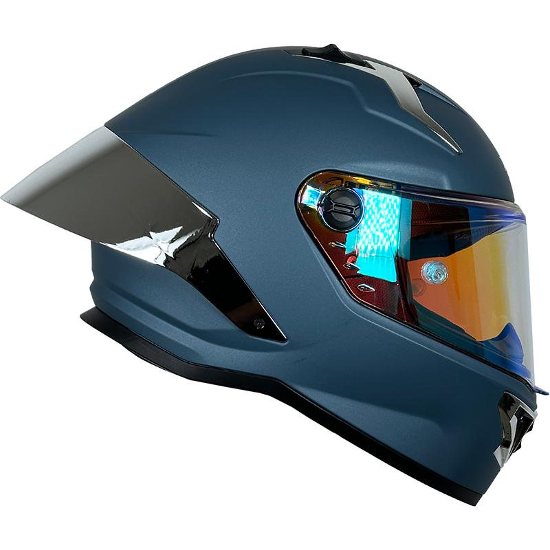 XTR-820 XTRONG  AZUL MATE VISOR REVO
