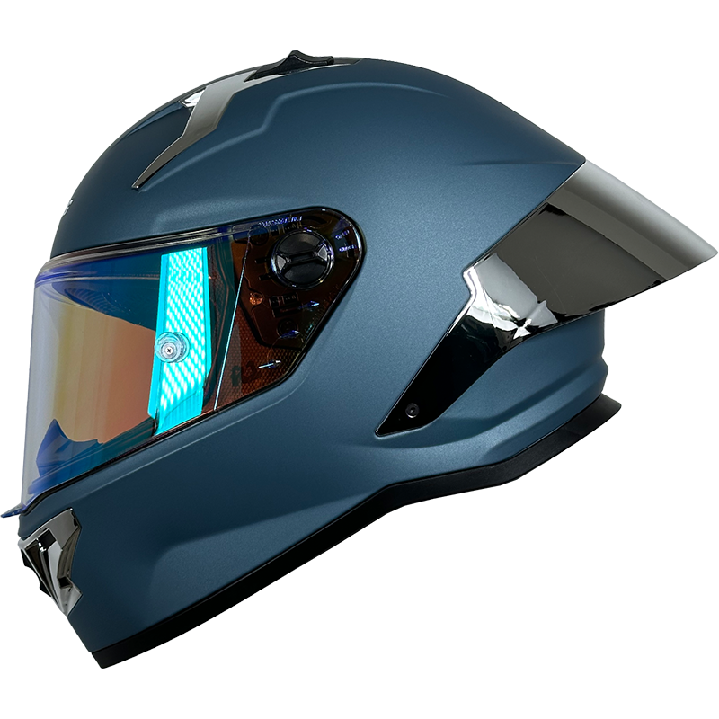 XTR-820 XTRONG  AZUL MATE VISOR REVO