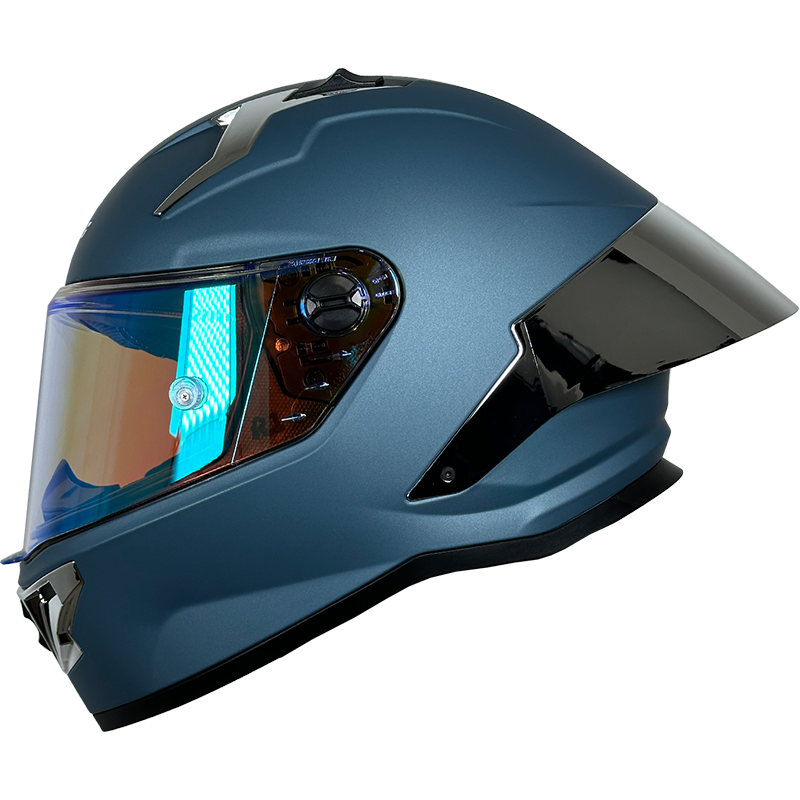 XTR-820 XTRONG  AZUL MATE VISOR REVO