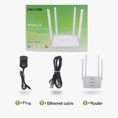 Router repetidor de señal WiFi inalámbrico 4 antenas