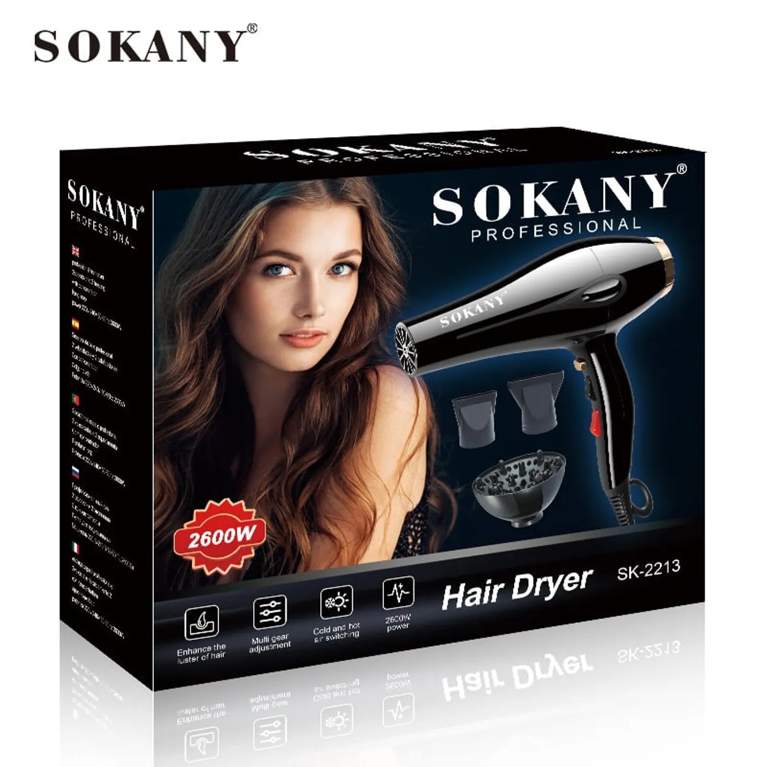 SECADOR CABELLO SOKANY 2600W SK2213