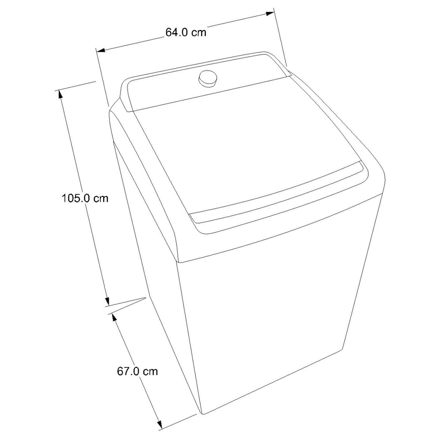 Lavadora Whirlpool Carga Superior 15Kg Negro