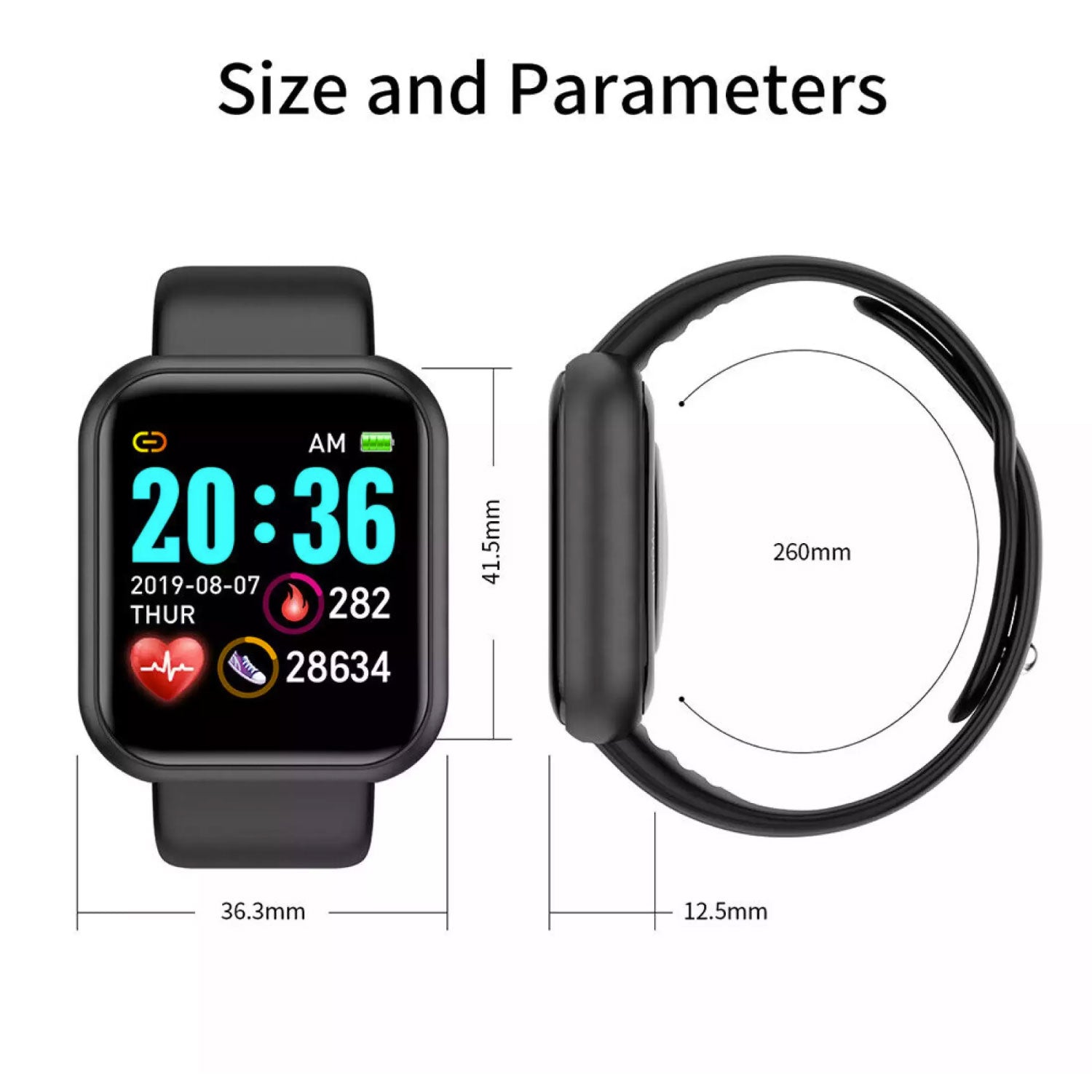 Smartwatch reloj inteligente con bluetooth y68