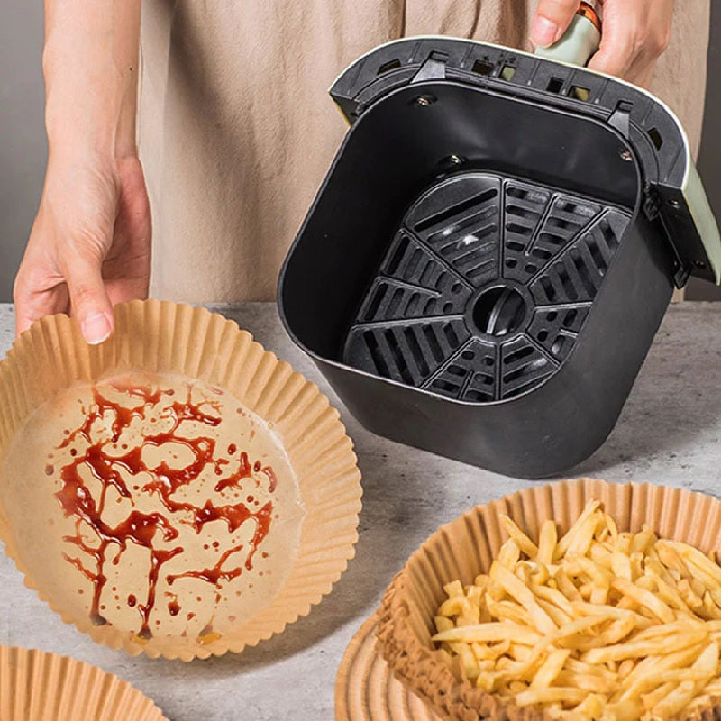 Molde antiadherente para freidora air fryer paquete por 100 unidades